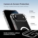 LWLFEKA Case iPhone 17 Air Clear Case with Privacy Screen Protector 