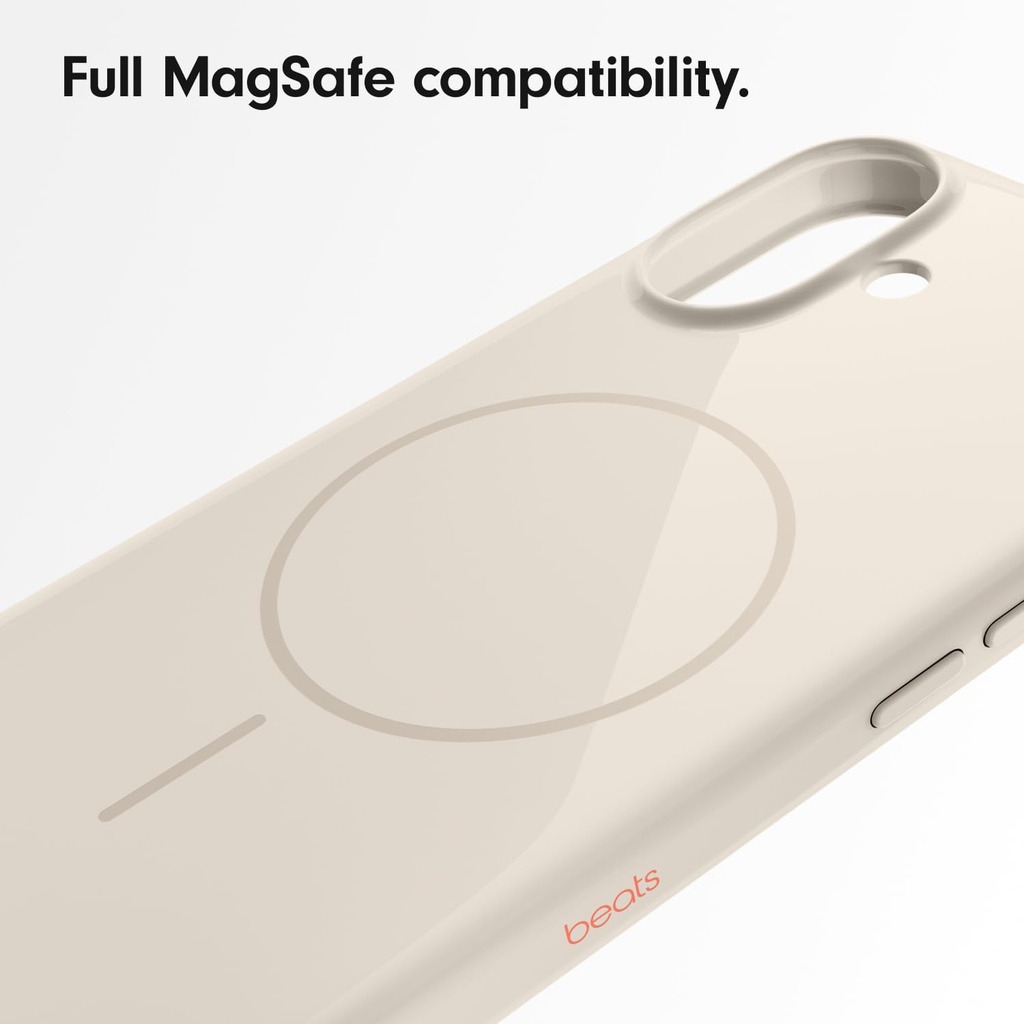 Beats iPhone 16 Case with MagSafe and Camera Control, Scratch-Resistant Protective Cover, Slim Fit, Microfiber Lining - Summit Stone