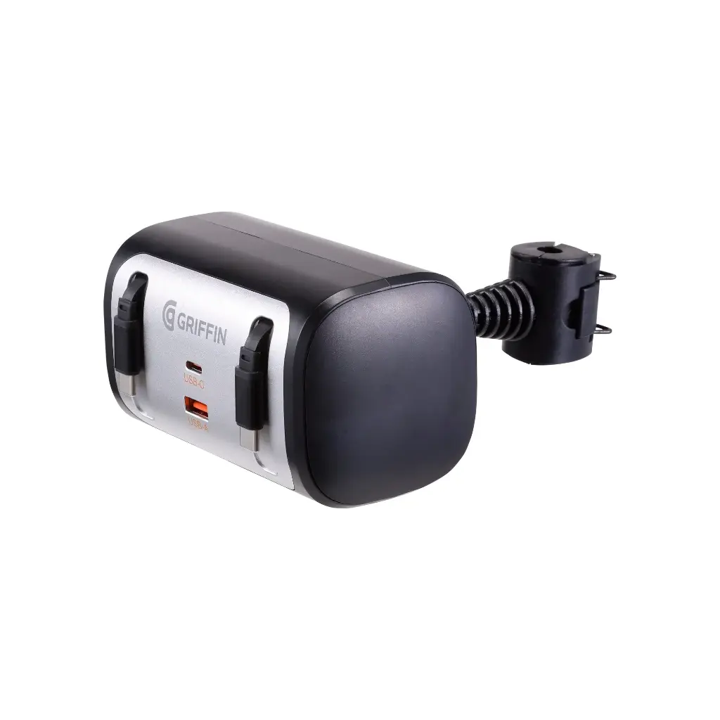 GRIFFIN PowerJolt Backseat Car Charger with retractable cables 