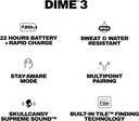 Skullcandy Dime 3 Wireless In-Ear Bluetooth Earbuds - True Black