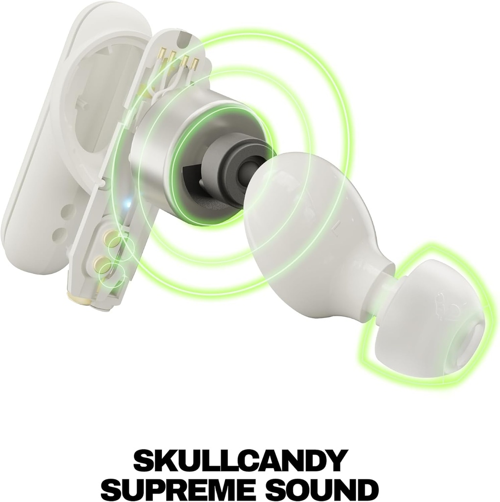 Skullcandy Smokin’ Buds Wireless Noise Isolating Earbuds - Bone
