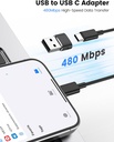 PASTALL USB-A MALE to USB-C FEMALE Adapter
