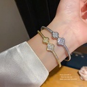 ASSORTED Designer Brass Gold/Silver plated with Synthetic Zirconia Women'S Bracelet