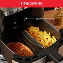 TEFAL Air Fryer Easy Fry&Grill Digital 2-in-1XXL 6.5 Capacity 1830 W Flexcook Divider for Dual Cooking Air Fry + Grill 8 Automatic Programs Adjustable Temperature Timer EY801D27