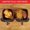 TEFAL Air Fryer Easy Fry&Grill Digital 2-in-1XXL 6.5L1830W Flexcook Divider EY801D27