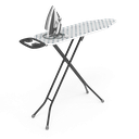 Perilla Ironing Board - Durable, Vapor Permeable, and Height Adjustable Iron Board- Heat Resistant Fabric - Metal 4 Legs with Silicone Stoppers - 33 X 110 CM Ironing Surface