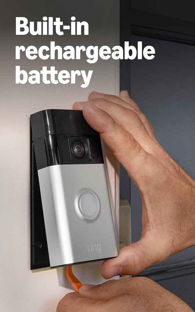 RING VIDEO BATTERY DOORBELL 2024 SATIN NICKEL