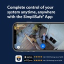 SimpliSafe 6 Piece Wireless Home Security System with Outdoor Camera - Optional 24/7 Professional Monitoring - No Contract - Compatible with Alexa and Google Assistant
