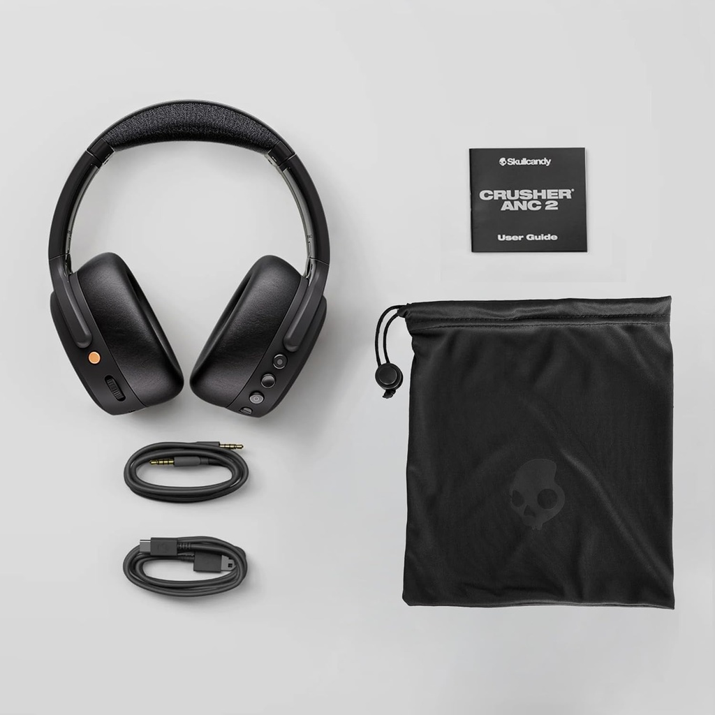 Skullcandy Crusher ANC 2 Noise Cancelling Wireless Headphones - True Black 