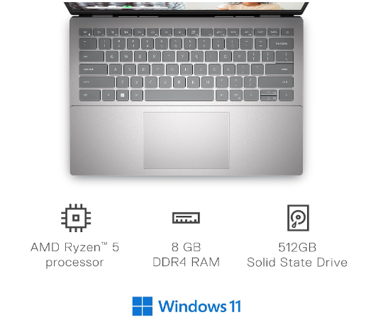 DELL INSPIRON 14 AMD RY5 8/512gb LAPTOP