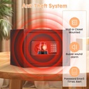 Fireproof Safe Box with Backlit Keypad, Display Screen & LED Light - Key Lock Security . Portable 