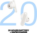 Skullcandy Smokin’ Buds Wireless Noise Isolating Earbuds - Bone