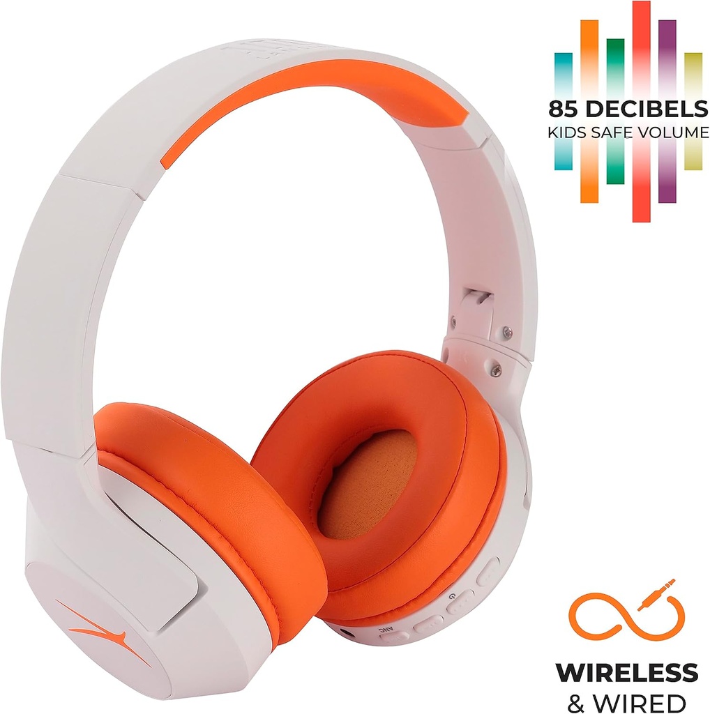ALTEC LANSING 2-IN-1 KID SAFE HEADPHONE Orange