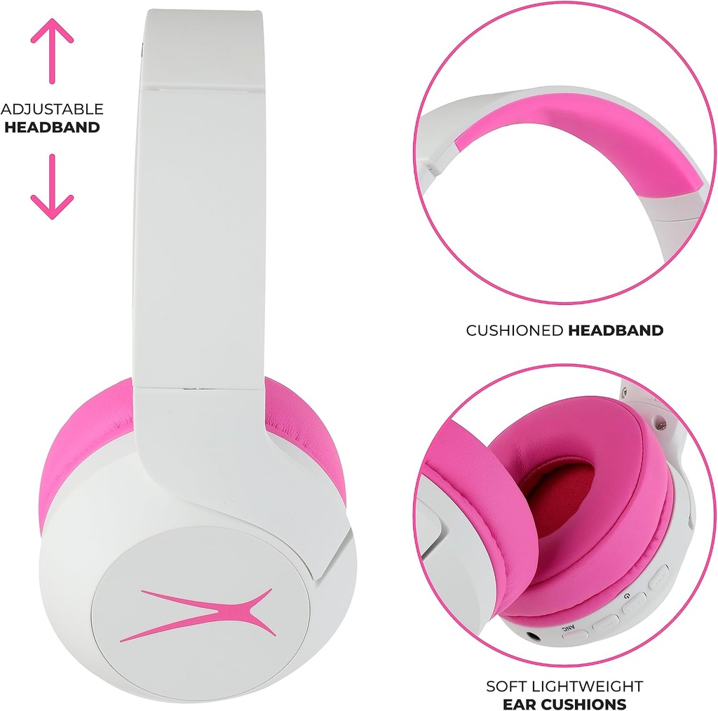 ALTEC LANSING 2-IN-1 KID SAFE HEADPHONE PINK