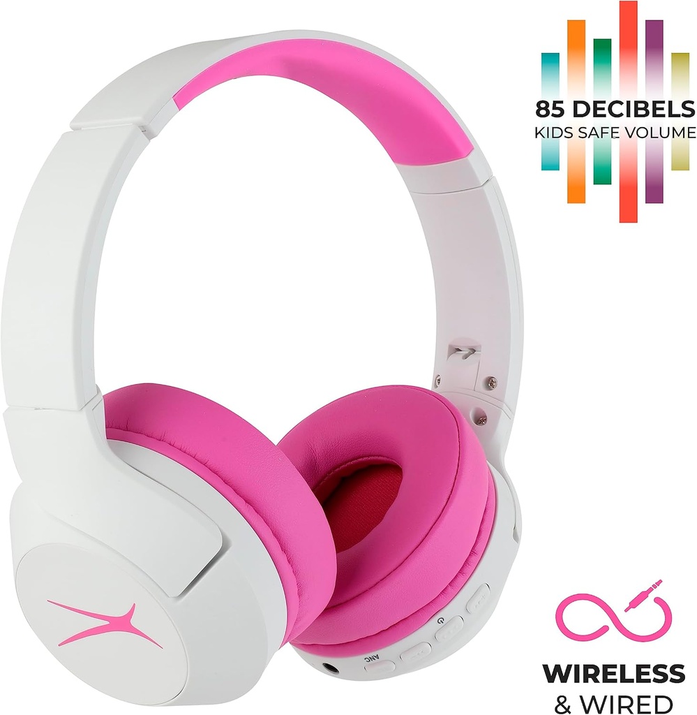 ALTEC LANSING 2-IN-1 KID SAFE HEADPHONE PINK