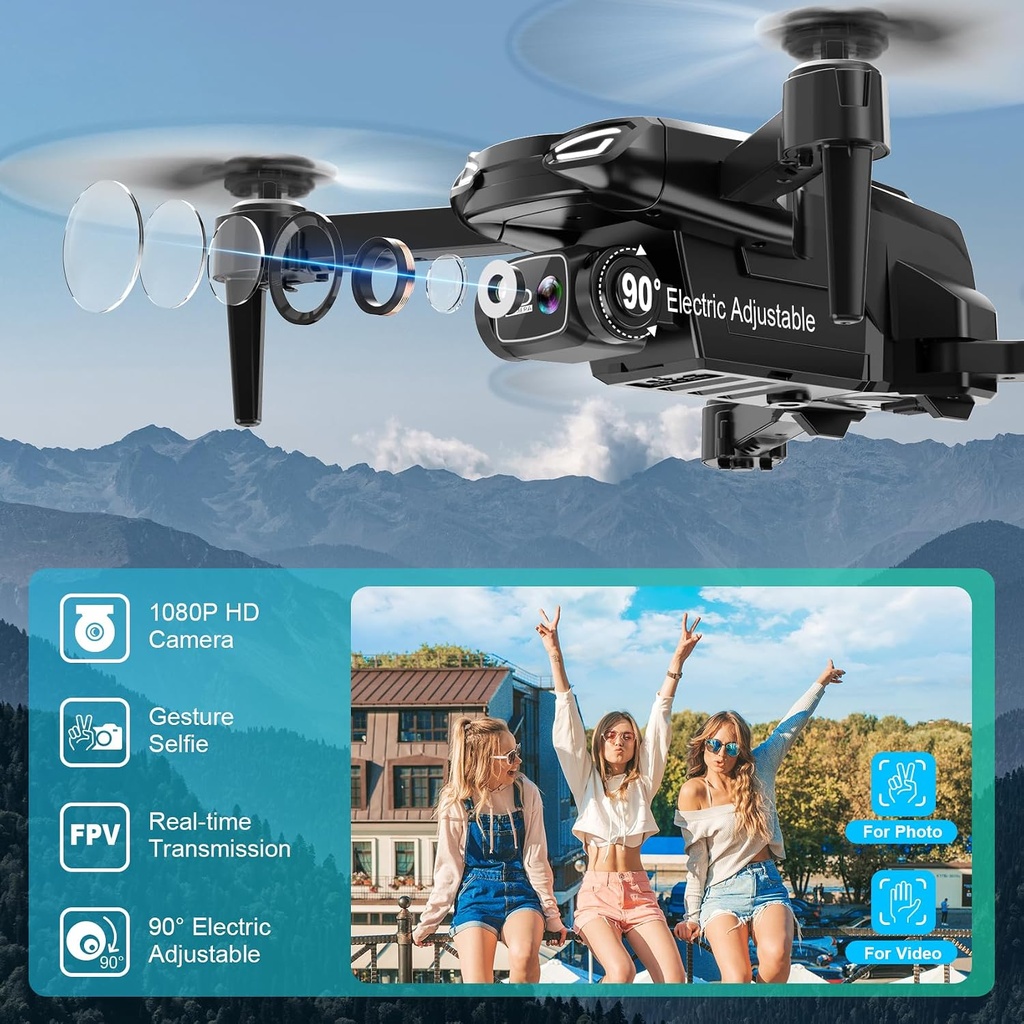 X31 Drone with 1080P Camera, Foldable Remote Control Quadcopter 
