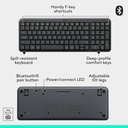 Logitech MK250 Wireless Bluetooth Keyboard and Mouse Combo - Graphite