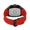 Giorgio Milano Black stainless steel case Chrono with date RED rubber strap 246SBK322 CARLO
