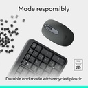 Logitech MK250 Wireless Bluetooth Keyboard and Mouse Combo - Graphite