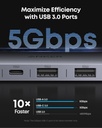 Anker USB C Hub, 7in1 Multi-Port USB Adapter, 4K@60Hz USBC to HDMI Splitter