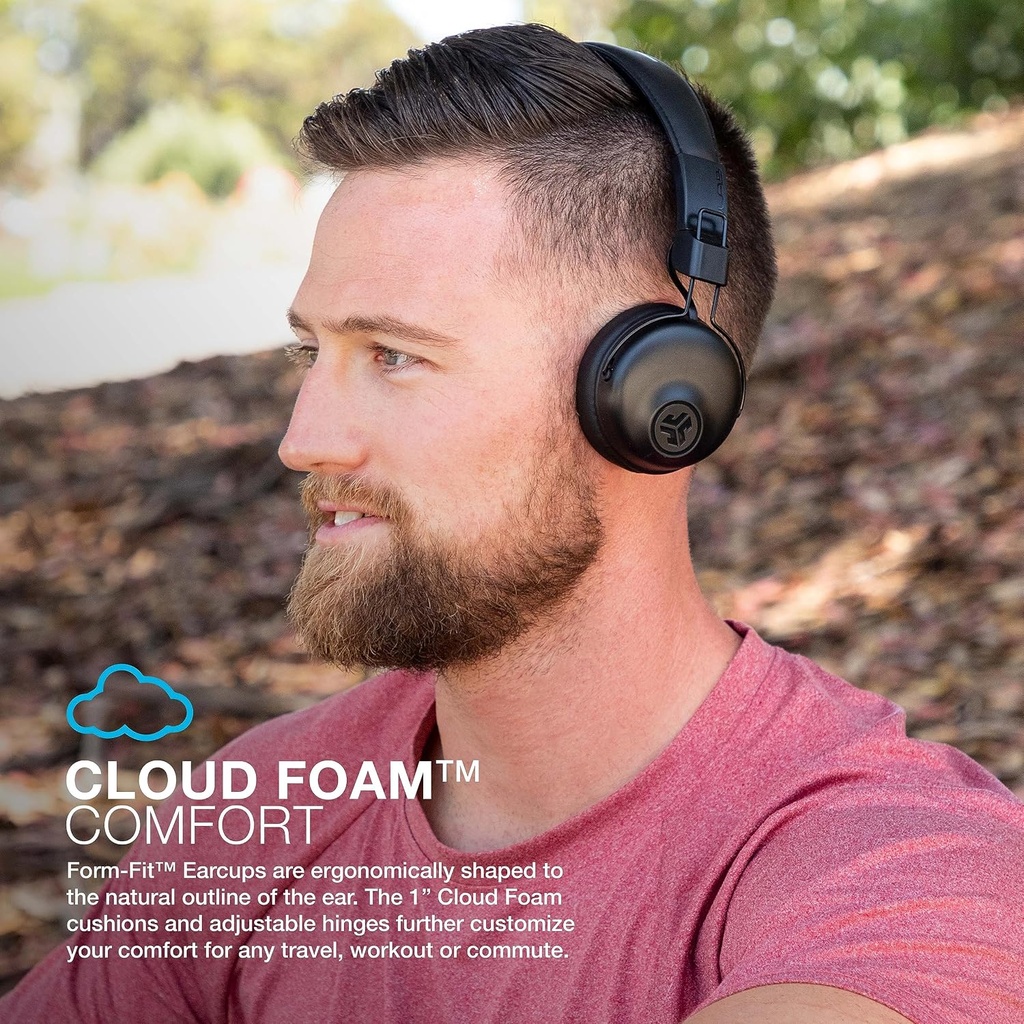JLab, Studio+ , On-Ear Headphones, Wireless Bluetooth, Multipoint, Foldable