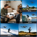 F417PRO Drone with Camera 1080P for Adults Kids, Mini Drone with HD Screen