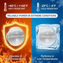 FOZAOAXE CR2016 Battery 20 Pack, CR2016 3V Lithium Battery | Ultra-Reliable Long-Lasting Power, Leak-Proof for Watches, Car Key Fobs & Thermometers
