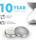 Tenergy 3V CR2025 Batteries, Lithium Button Coin Cell 2025 Battery, for Key FOBs & Other Devices, 5pk
