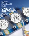 PHILIPS CR2016 3V Lithium Cell Battery 5 Pack, 10 Year Shelf Life Child Resistant Packaging, Stable Discharge Works with Key Fob & Small Electronics