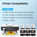 FASLVINK Compatible Ink Refill Bottles Replacement for Epson 502 Ink Black