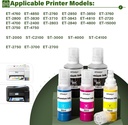 OSinkjet Ink Refill Bottles Combo Pack Compatible for T502 ET-3850 ET-3760 ET-2850 ET-4850 ET-4760 ET-2760 ET-2980 ET-2988 ET-3830 ET-3750 ET-15000 ET-2750 (2BK C M Y)