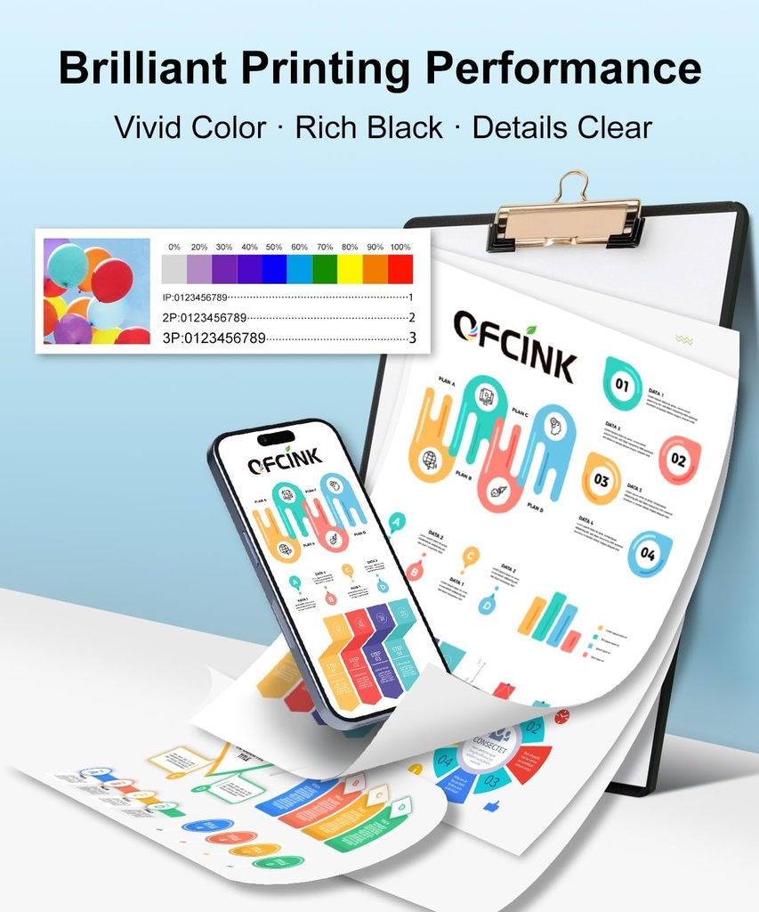 OFCINK Compatible Ink Bottle Replacement for Epson 522 Ink Refill | Compatible with Epson EcoTank ET-2800