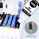 Compatible Ink Refill Bottles Replacement for EPSON 522 Black Ink Bottles