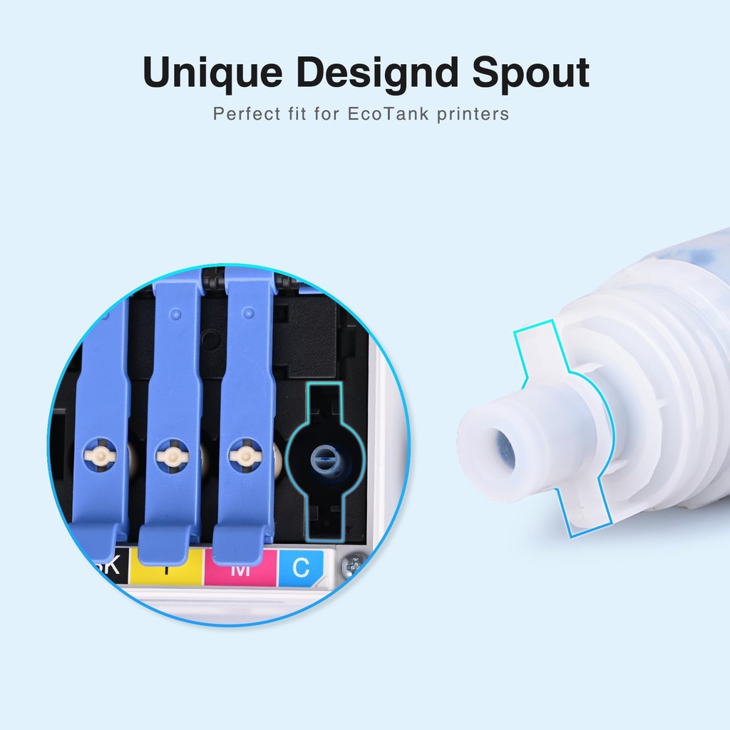Starink Compatible Ink Refill Bottles Replacement for EPSON 522 Black Ink Bottles