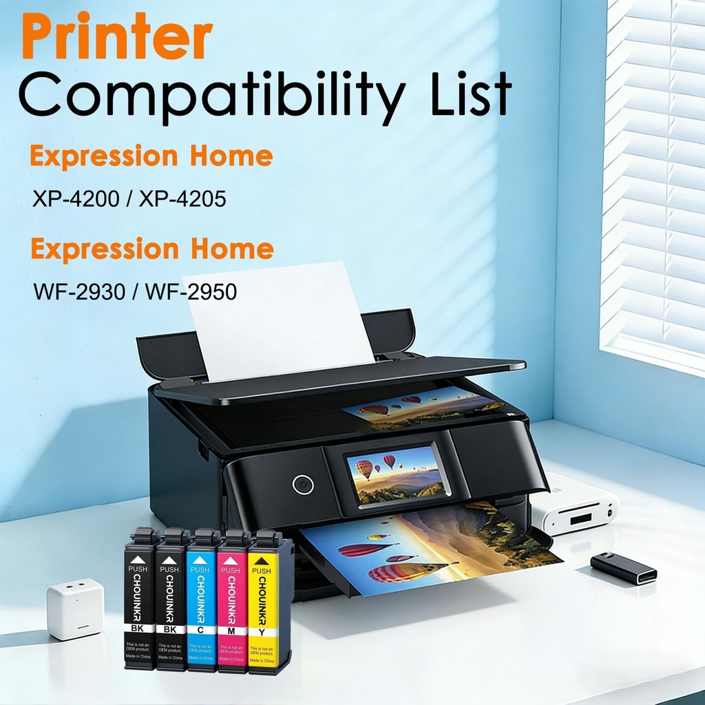 CHOUINKR Remanufactured Replacement for Epson 232XL Ink Cartridge Combo Pack 