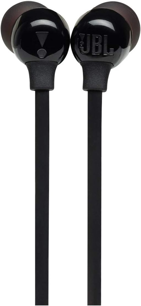 JBL Tune 125 - Bluetooth Wireless in-Ear Headphones with 3-Button Mic/Remote and Flat Cable - Black