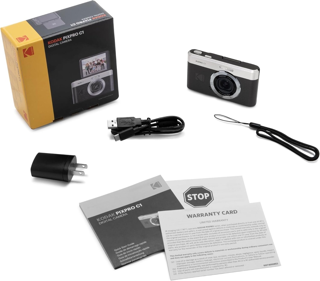 Kodak PIXPRO FZ55-BK 16MP CMOS Sensor Camera 5X Optical Zoom 28mm Wide