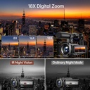 FlyFrost 8K Video Camera 88MP UHD WiFi Vlogging Cameras hdv255k