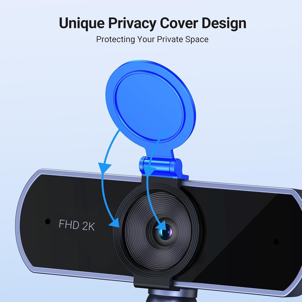 UGREEN 2K Webcam for PC Ultra HD 1080P Computer Webcam with Microphone