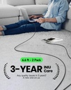 INIU USB C Cable, [6.6ft+6.6ft]2Pk 100W PD Fast Charging USB C to USB C Cable