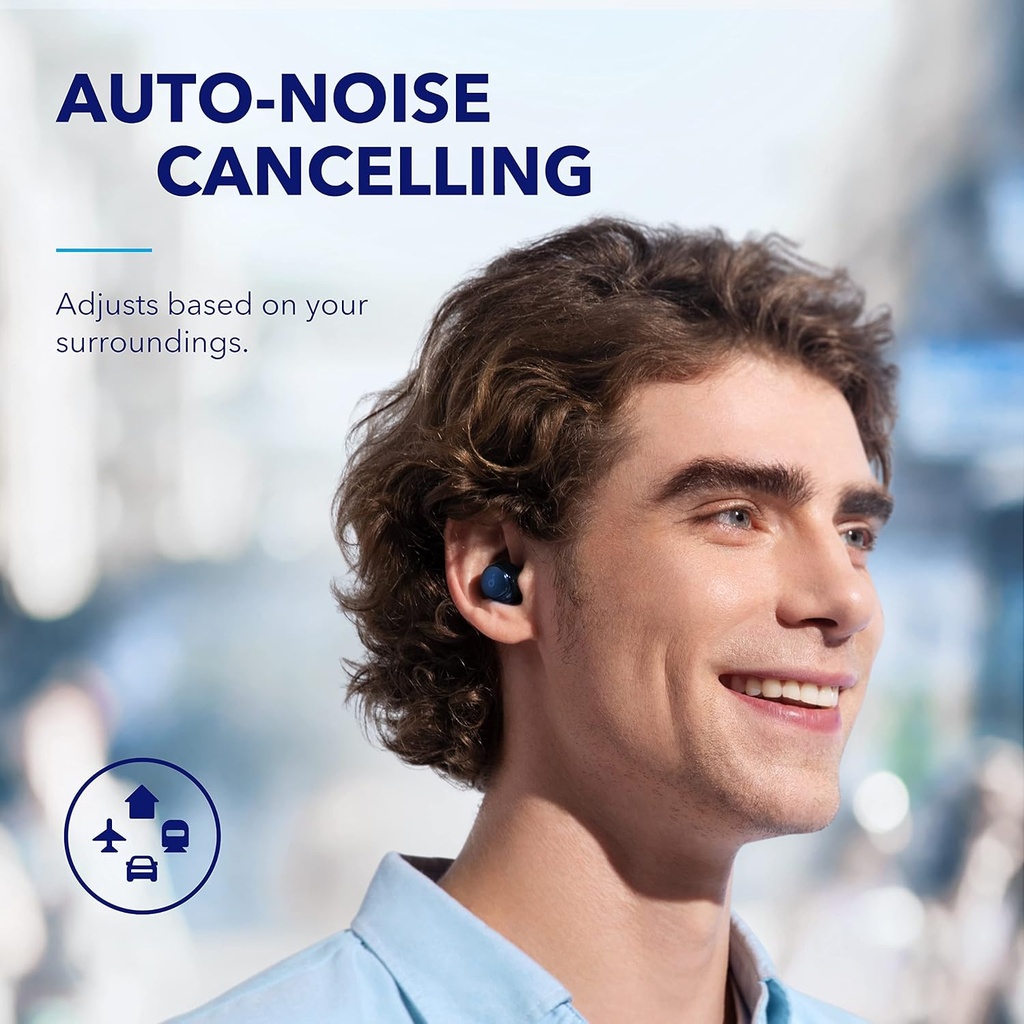 Soundcore by Anker Space A40 Adaptive Active Noise Cancelling Earbuds (Blue)