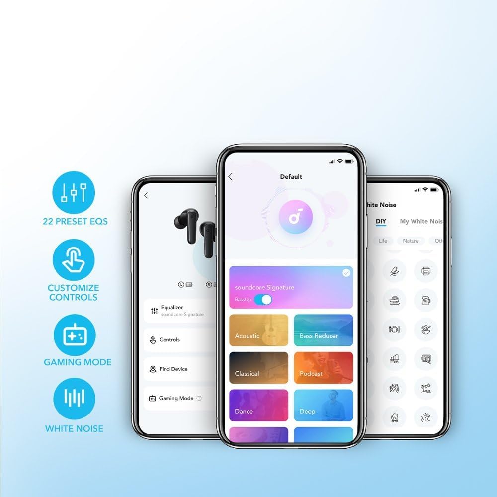 soundcore by Anker P25i True Wireless Earbuds, AI Enhanced Calls, 10mm Drivers, 22 Preset EQs, 30 Hours Playtime 