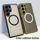 Luxury Matte Magnetic Phone Case, A37 Shock- Absorbing Hard Case Back -Samsung Galaxy S26 Ultra - Black