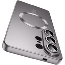  Luxury Magnetic Wireless Charging Matte Shockproof Soft Phone Case for Samsung Galaxy S24 Ultra Series - Burgundy