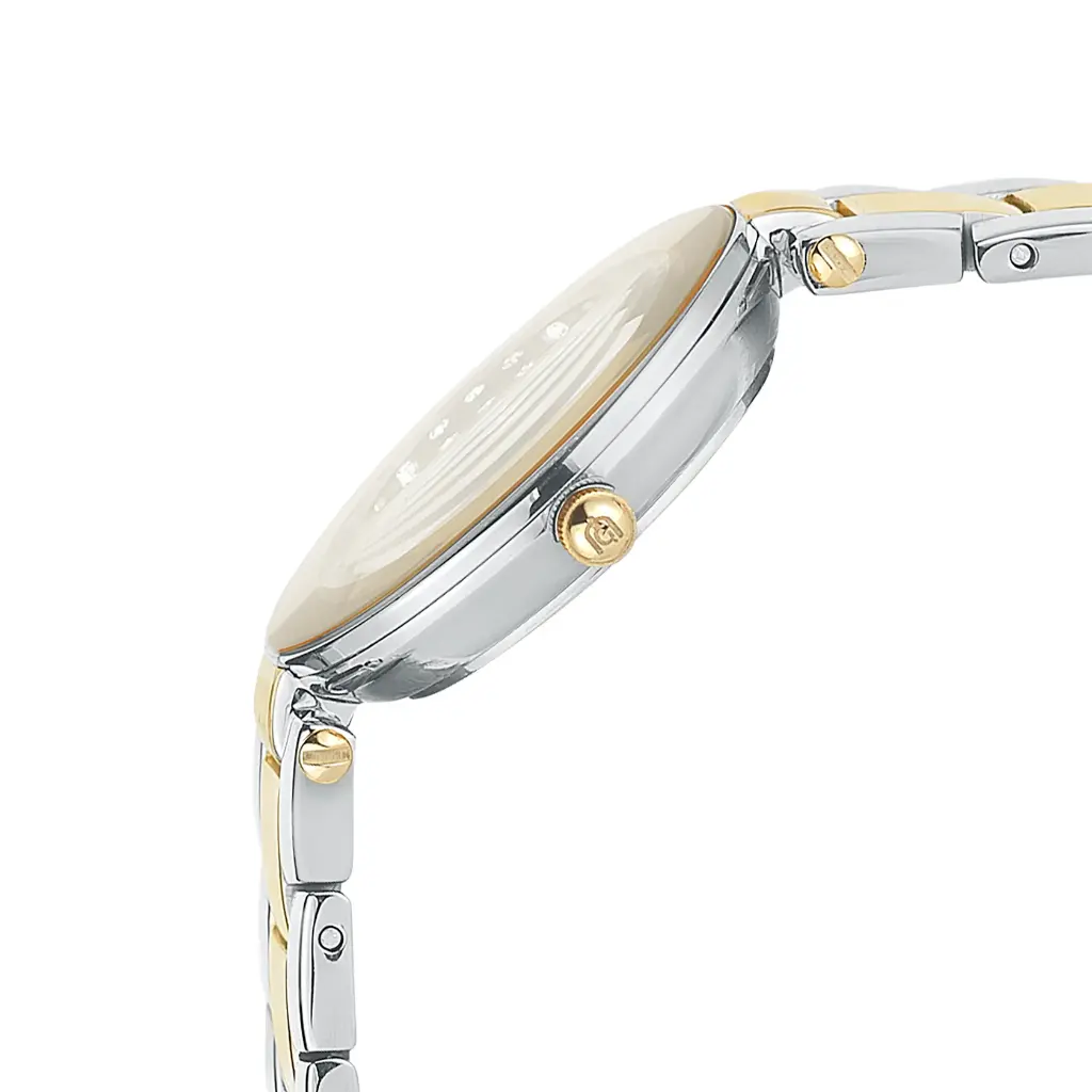 Giorgio Milano Women Round 2 tone Gold Stainless Steel with Metal Bracelet 732STG05