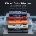 K61 Phone Case - Built-in Wireless Magnetic Attachment, Mesh Ventilation for Heat Dissipation, and Metal Kickstand.-IPHONE 15PRO - BLACK 