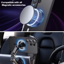  Luxury Magnetic Wireless Charging Matte Shockproof Soft Phone Case for Samsung Galaxy S24 Ultra Series - Burgundy