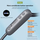 HTC NE66 Bluetooth 5.4 Bone Conduction Headphones Stable Connection Low Latency Wireless Earbuds for Sports Gaming Music Calls