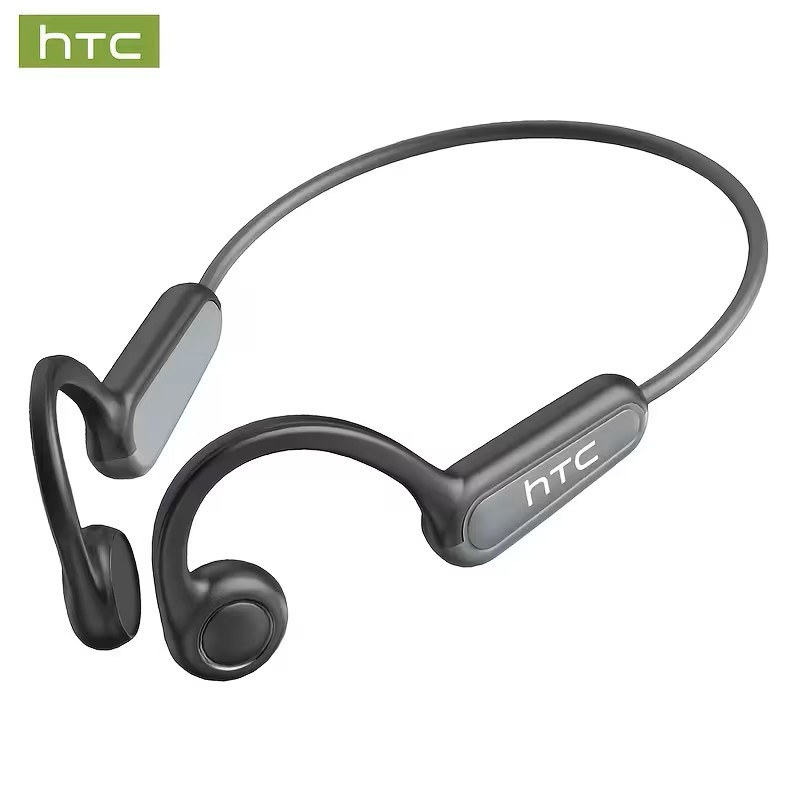 HTC NE66 Bluetooth 5.4 Bone Conduction Headphones Stable Connection Low Latency Wireless Earbuds for Sports Gaming Music Calls