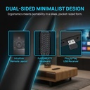 Air Mouse, Wireless Keyboard and Air Mouse 2.4GHz Connects to Air Remote Control Keyboard and Mouse, Compatible with Android TV Boxes/PCs/Smart TVs/Projectors/HTPCs/PC/TV| Double-Sided Motion-Sensing